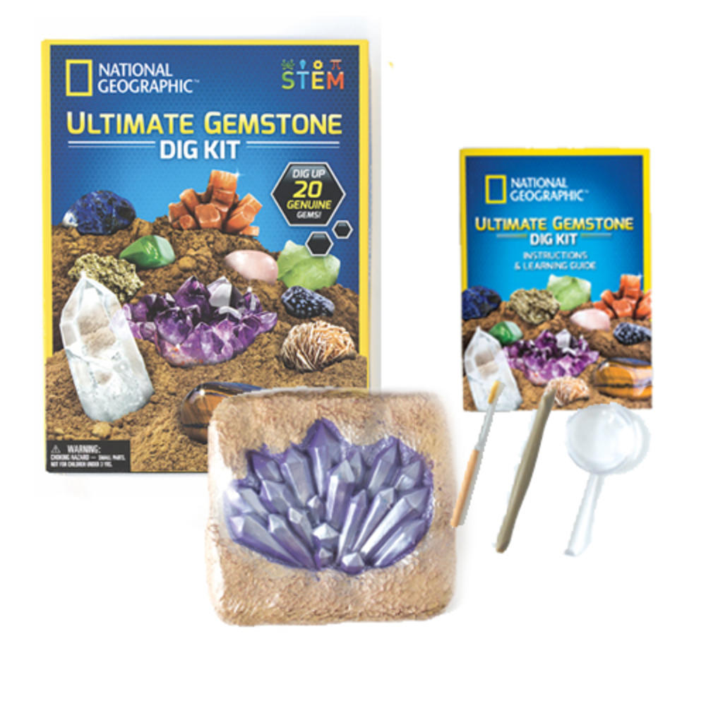 National Gegraphic Ultimate Gemstone Dig Kit Mega Toys Mega Fancy Dress